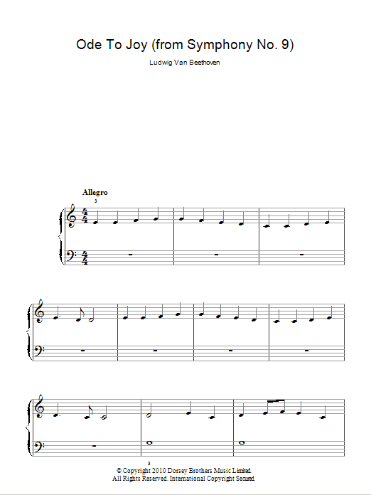 Product picture to: Ode To Joy from Symphony No. 9, Fourth Movement