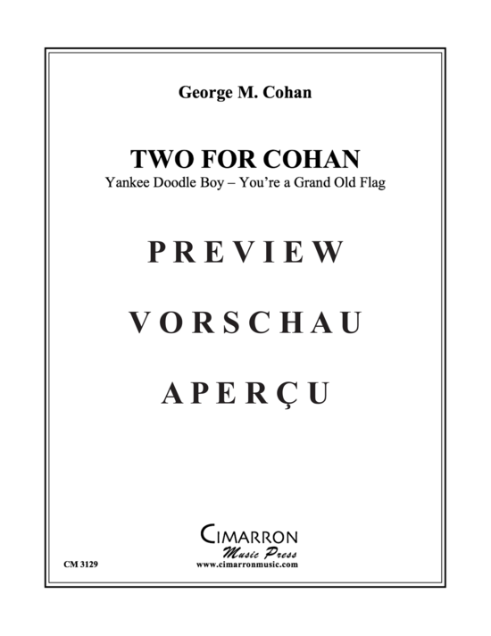 Produktgalerie: Seite 2 von 13 Two for Cohan , , (Blechbläser Trio für Trompete in B, Horn in F oder Posaune + Tuba)