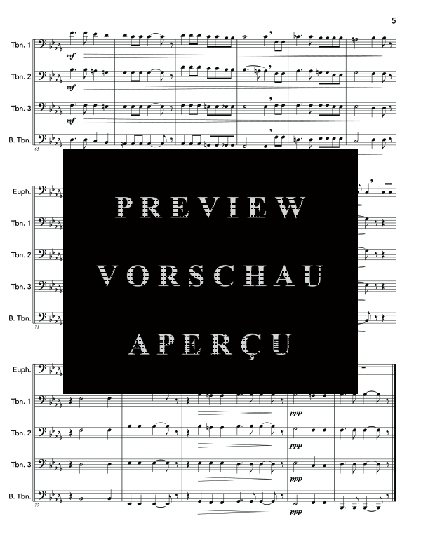 Produktgalerie: Seite 9 von 11 Let My Prayer Arise, Op. 24, No. 6, , (Ensemble Euphonium + Posaunen Quartett)