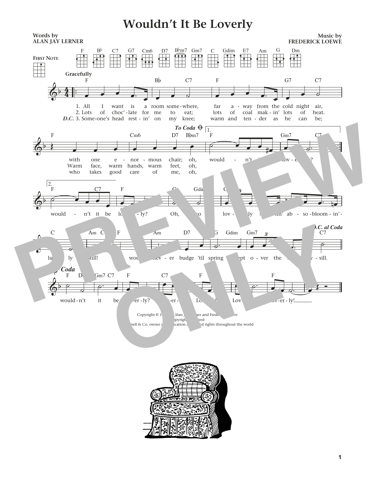 Product gallery: Page 1 of 1 Wouldn't It Be Loverly (from The Daily Ukulele) (arr. Liz and Jim Beloff), Alan Jay Lerner