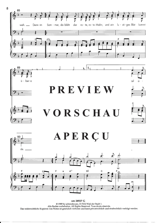 Product gallery: Page 9 of 9 Bei uns zuhaus , , (mixed choir + piano)