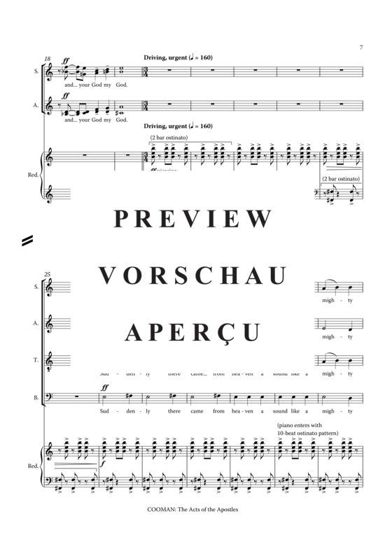 Product gallery: Page 16 of 21 The Acts of the Apostles , , (baritone, mixed choir, piano, organ, + chamber orchestra)