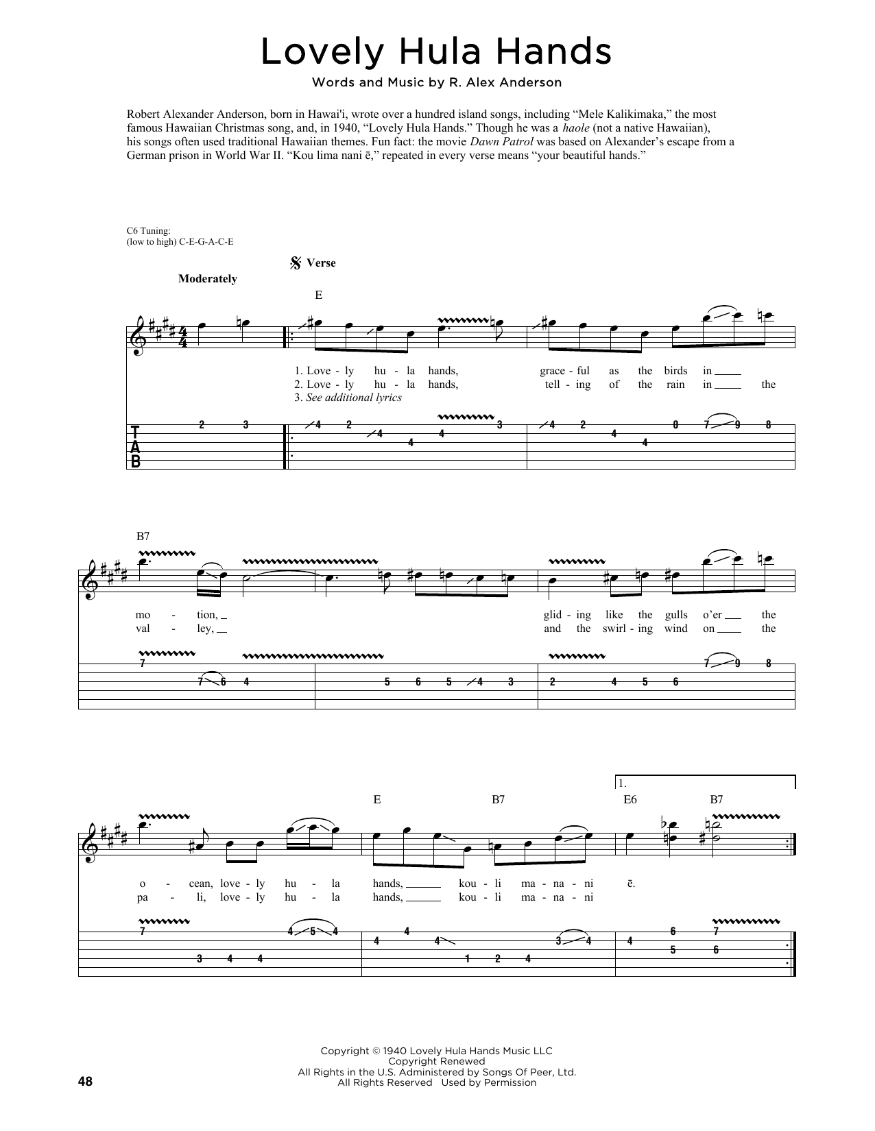 Product picture to: Lovely Hula Hands (arr. Fred Sokolow)