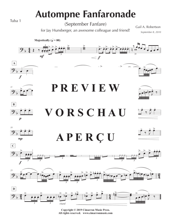 Product gallery: Page 10 of 11 September Fanfare , , (Tuba Quartett EETT)