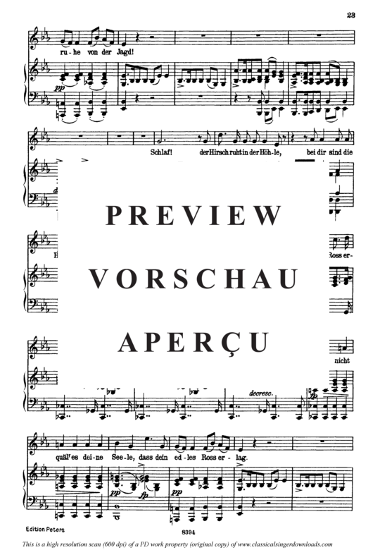 Product gallery: Page 3 of 4 Ellen's Gesang II, D.838, , High Voice and Piano