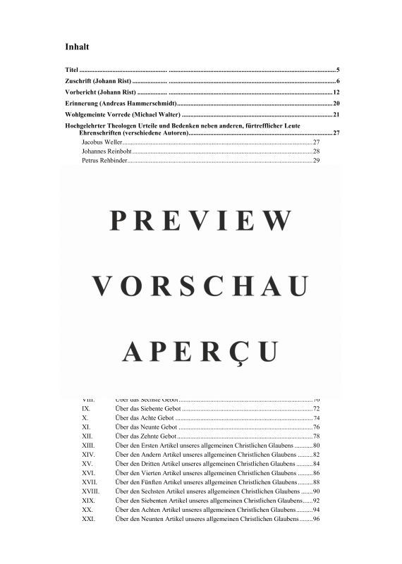 gallery: Neue Musikalische Katechismus-Andachten von Johann Rist, , (Duo 2 Vokalstimmen und BC)