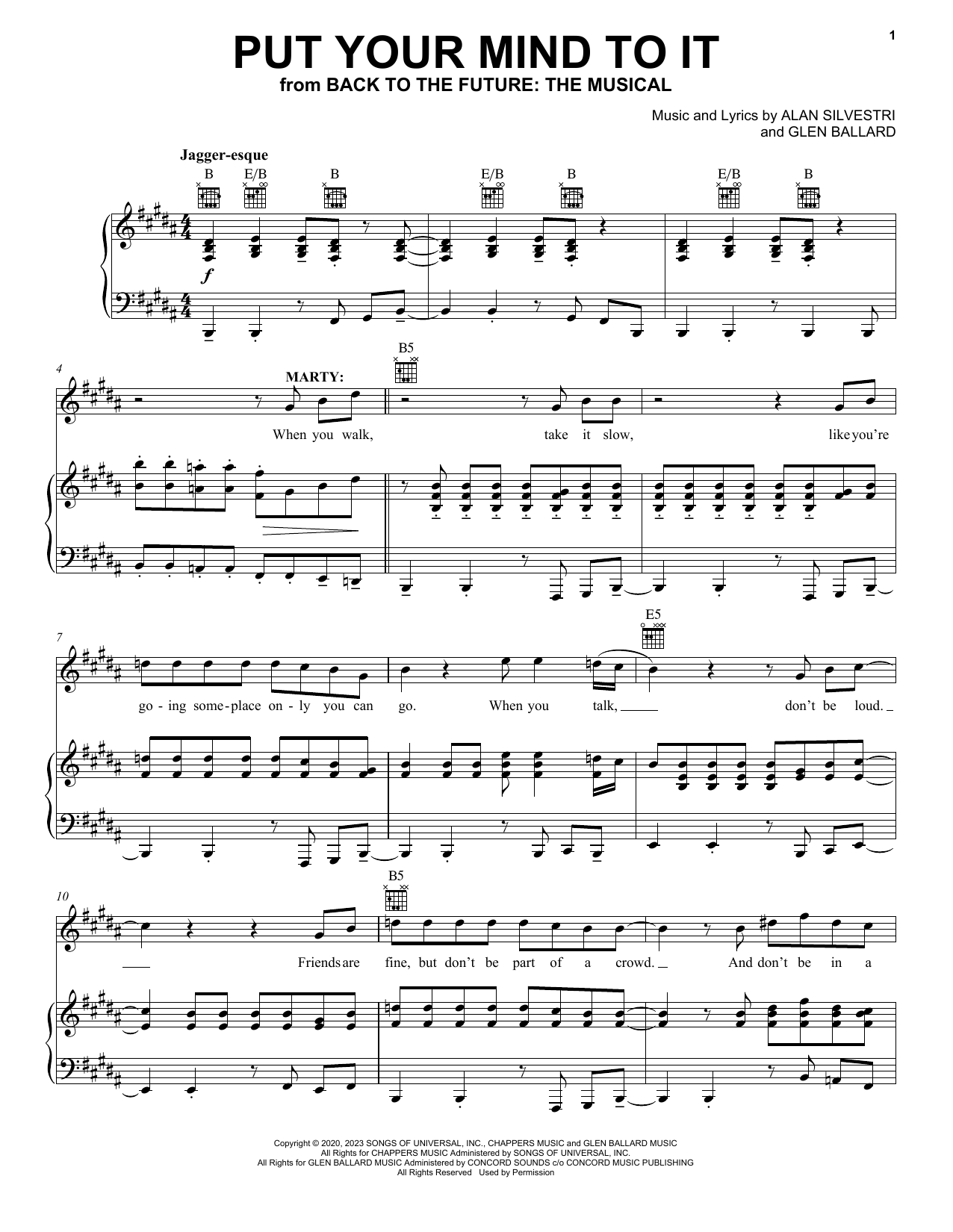 Produktbild zu: Put Your Mind To It (from Back To The Future: The Musical)