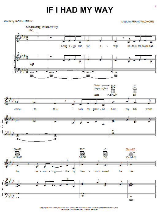 Produktbild zu: If I Had My Way