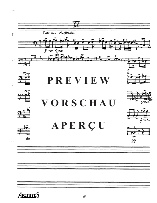Product gallery: Page 17 of 19 Sixteen Etudes for Euphonium , , (Euphonium Solo)