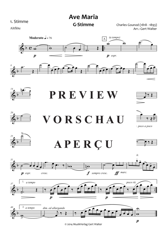 gallery: Ave Maria , , (Quintett flexible Besetzung)