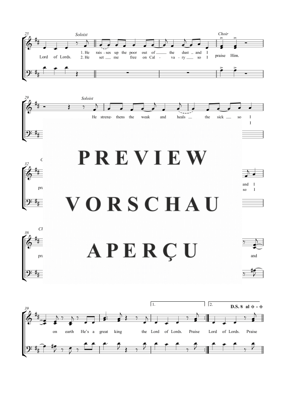 gallery: Great King, , Gemischter Chor SAB, Solo und Klavier