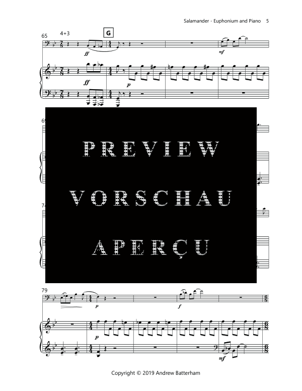 Product gallery: Page 9 of 11 Salamander, , (euphonium and piano)