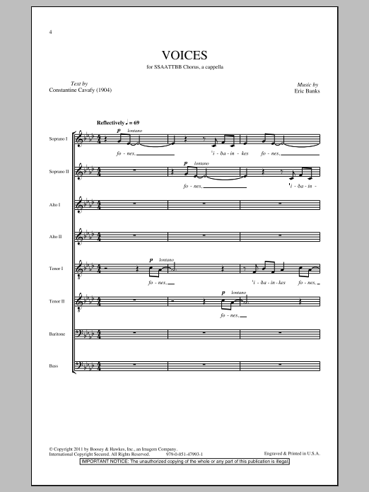 Produktgalerie: Seite 1 von 1 Voices, Eric Banks, Chor