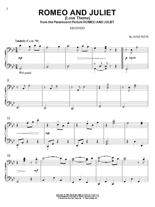 Produktbild zu: Romeo And Juliet (Love Theme)