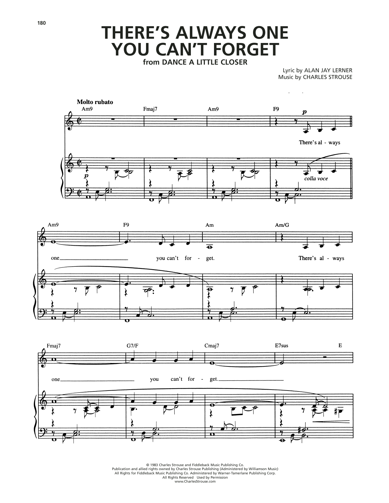 Produktbild zu: There's Always One You Can't Forget (from Dance A Little Closer)