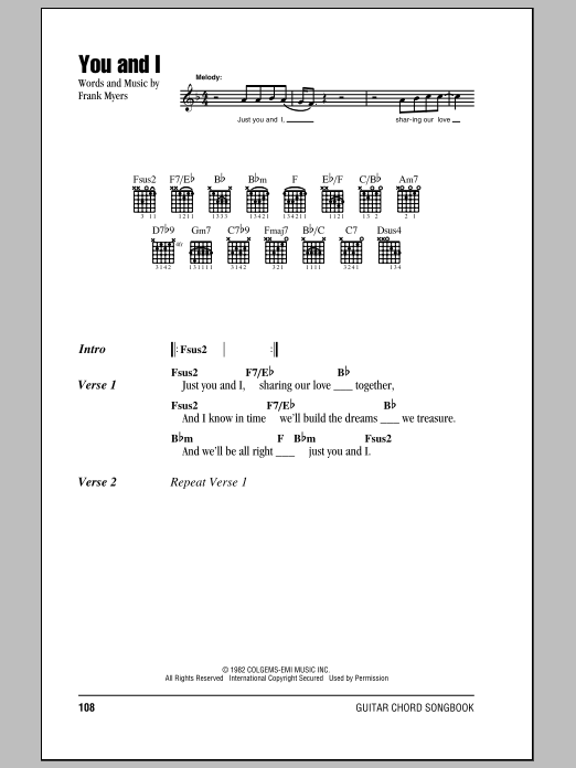 Produktgalerie: Seite 1 von 1 You And I, Eddie Rabbitt with Crystal Gayle, Gitarre