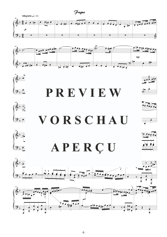 Produktgalerie: Seite 7 von 11 Fantasia und Fuge D-Moll BWV 903, , Klavier Solo