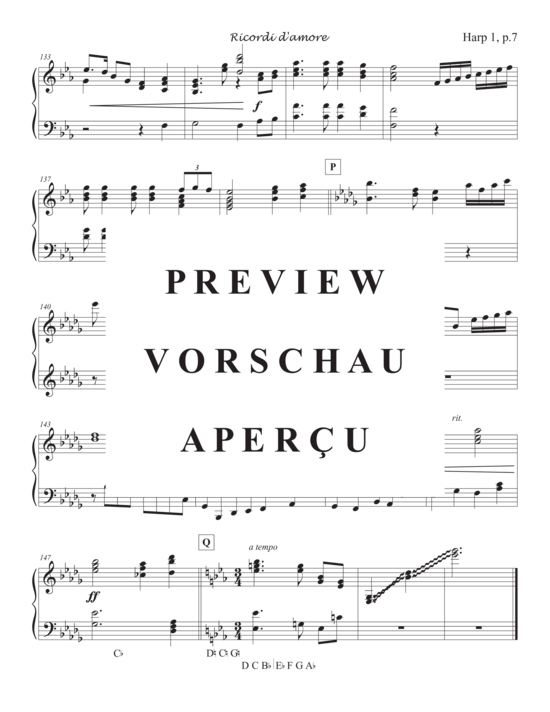 Produktgalerie: Seite 21 von 21 Ricordi d´ amore Memories of Love , , (2 Harfen)