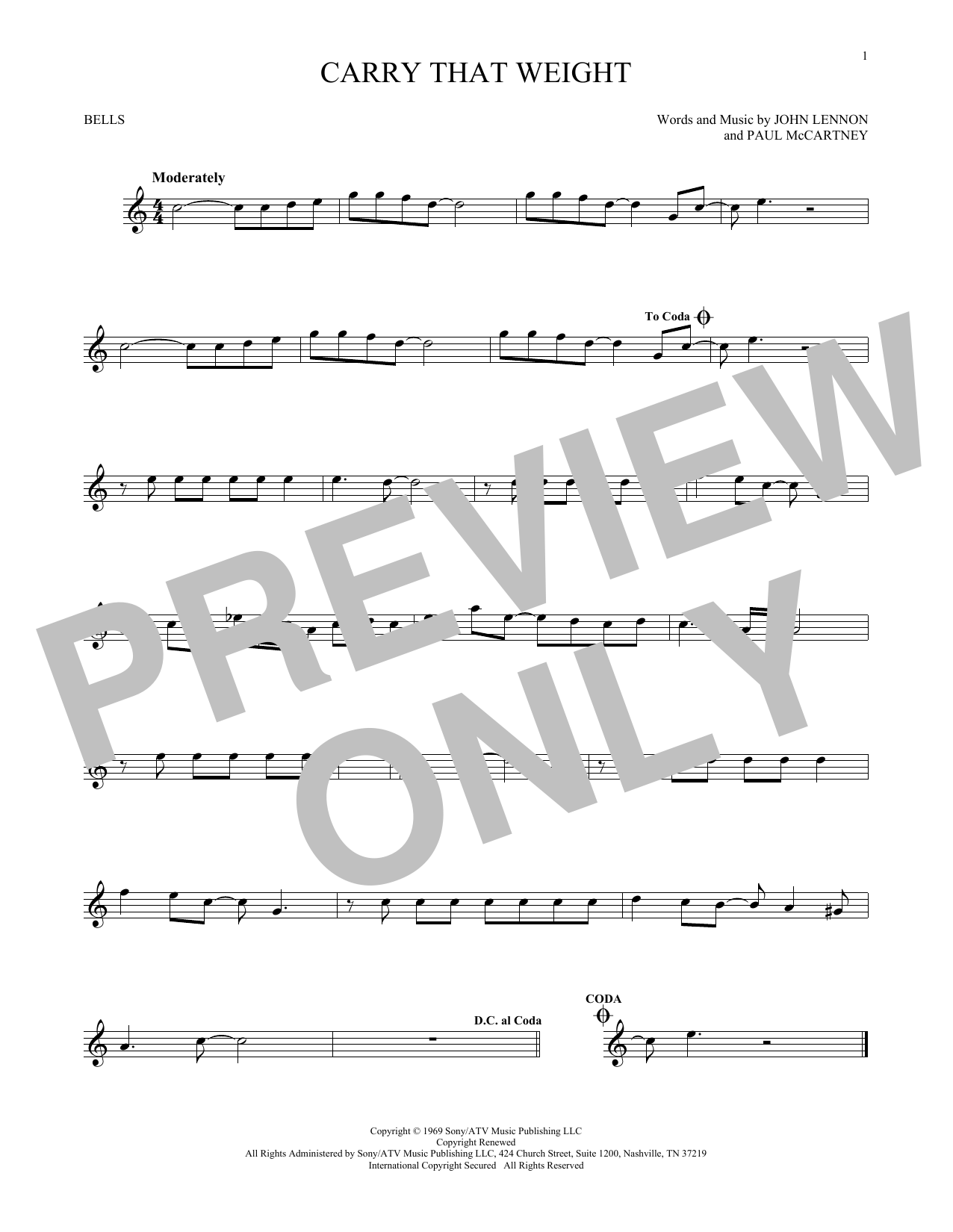 Produktbild zu:  Carry That Weight - The Beatles