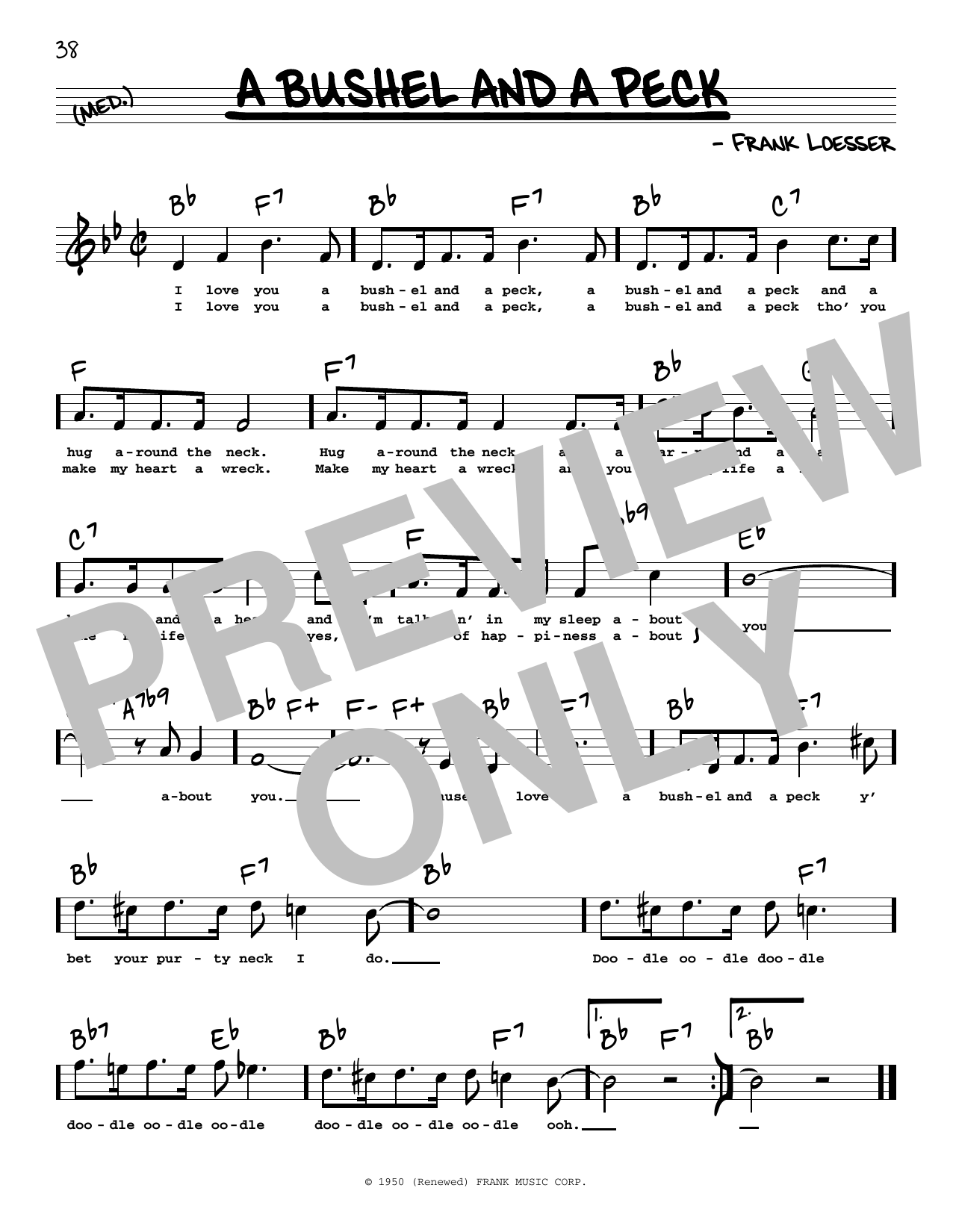 Produktbild zu: A Bushel And A Peck (High Voice) (from Guys And Dolls)