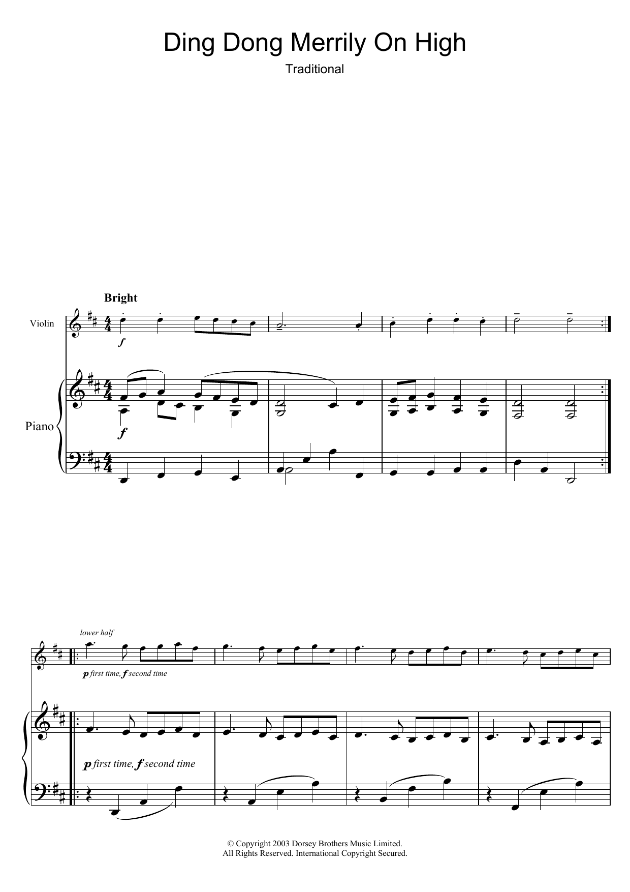 Product gallery: Page 1 of 1 Ding Dong! Merrily On High, Traditional Carol