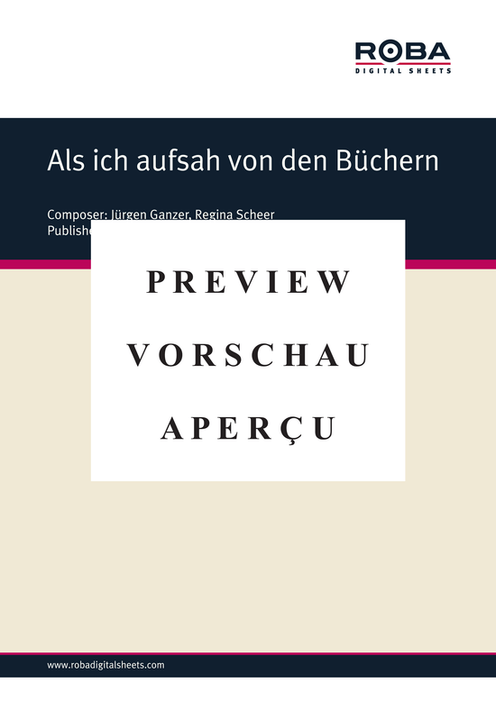Product gallery: Page 2 of 3 Als ich aufsah von den Büchern , , (vocals + chords)