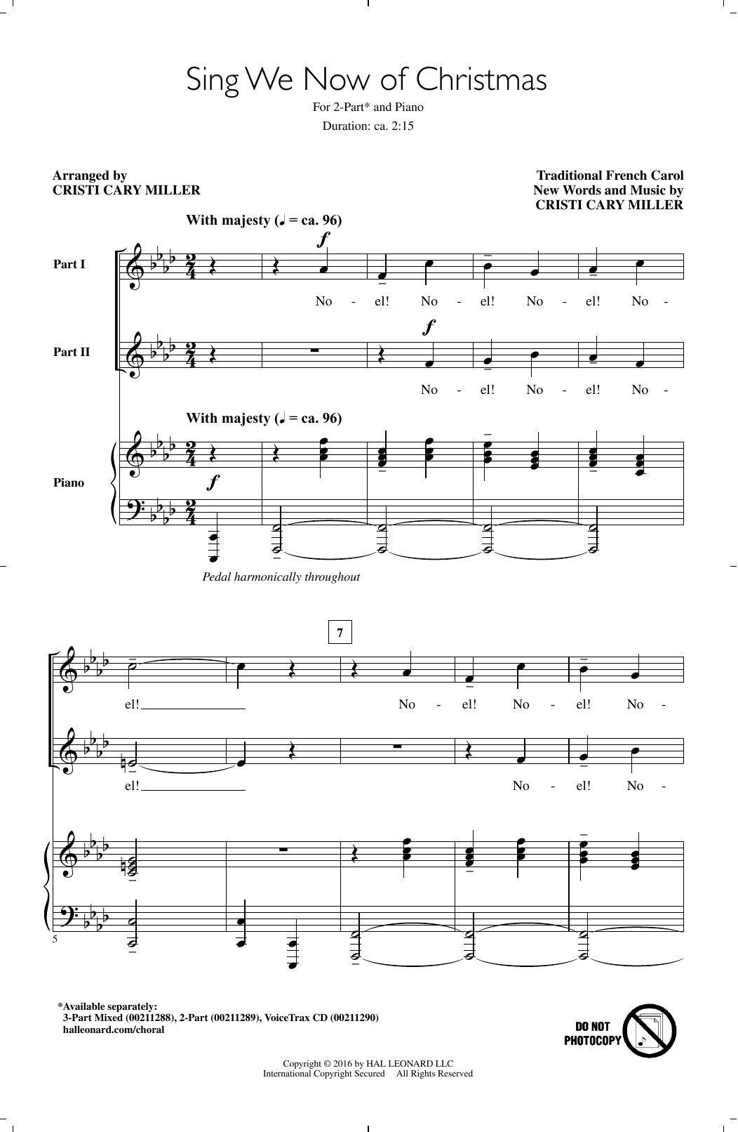 Product gallery: Page 1 of 1 Sing We Now Of Christmas, Cristi Cary Miller