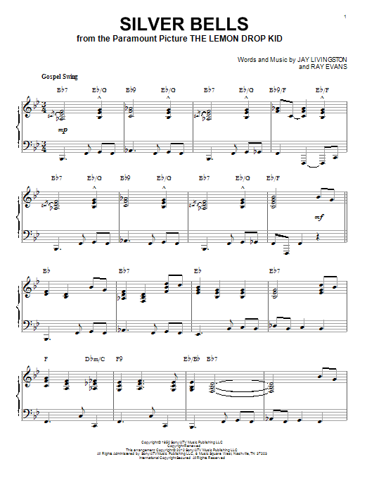 Product gallery: Page 1 of 1 Silver Bells [Jazz version] (arr. Brent Edstrom), Jay Livingston