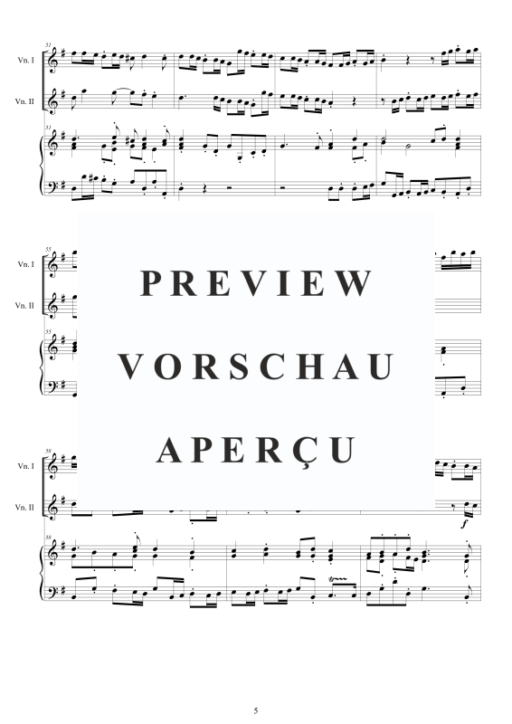 Produktgalerie: Seite 6 von 11 Trio Sonata No.7 in G-Dur Op.1, , 2 Violinen und Cembalo
