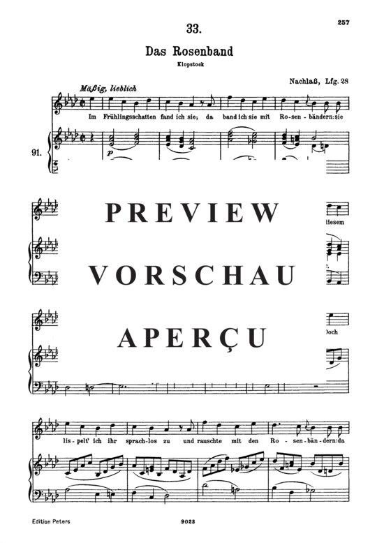 Product gallery: Page 2 of 3 Das Rosenband D.280, , High Voice and Piano