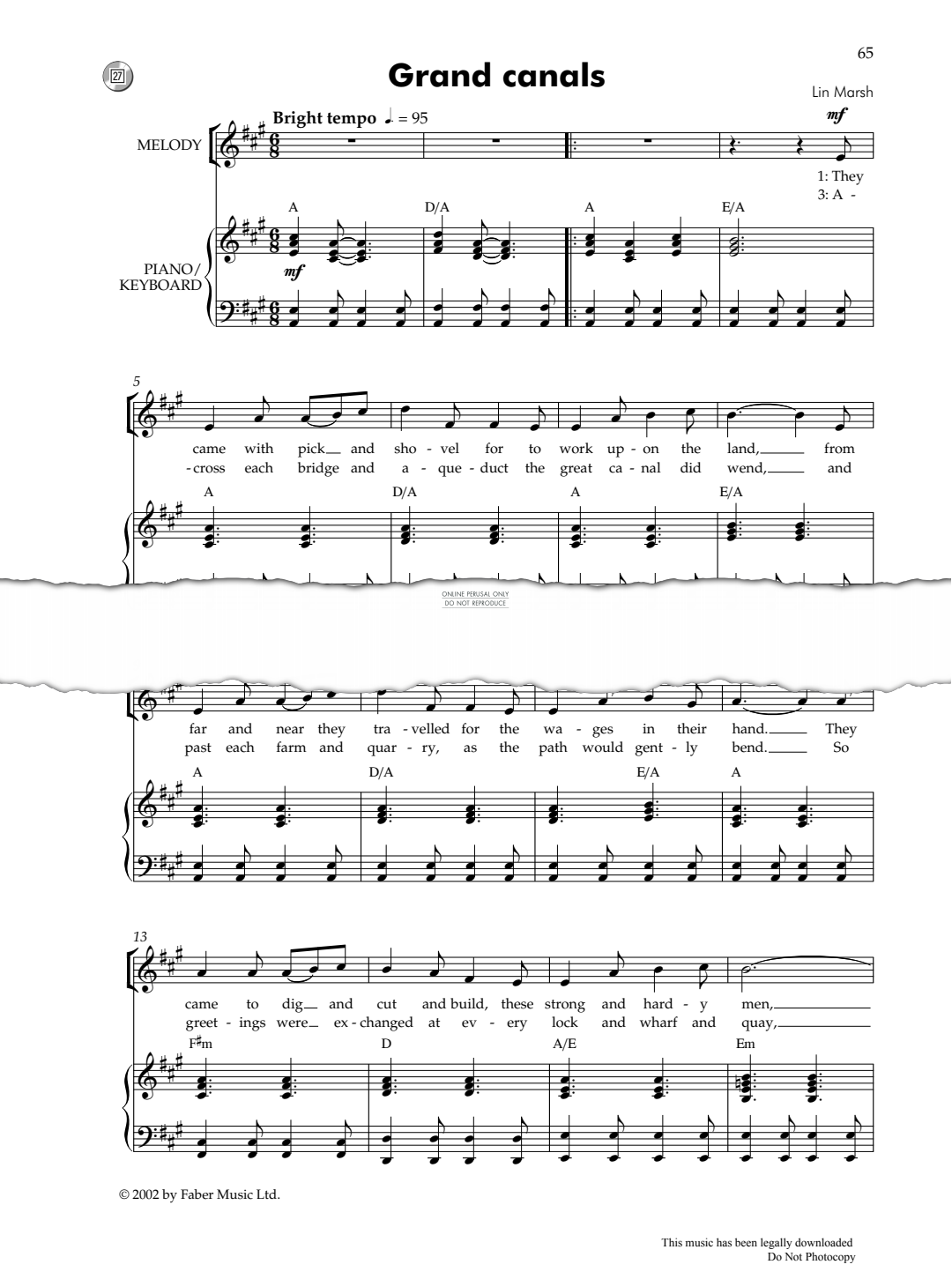 Product picture to: Grand Canals (from Junior Songscape)