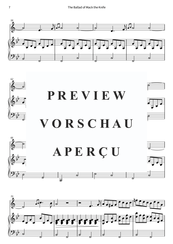 Product gallery: Page 9 of 11 The Ballad of Mackthe Knife, , (tenor saxophone and piano)