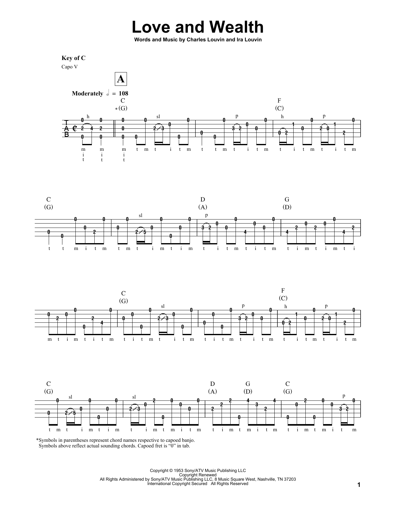 Produktgalerie: Seite 1 von 1 Love And Wealth, Ira Louvin, Banjo