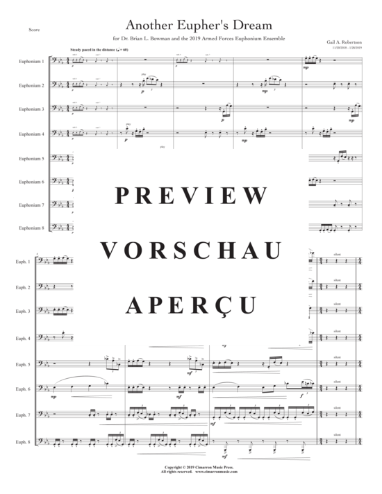 Product gallery: Page 2 of 21 Another Eupher´s Dream , , (Euphonium Ensemble 8 parts)