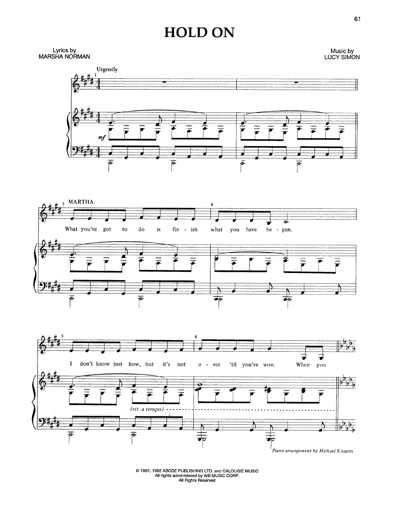 Produktbild zu: Hold On