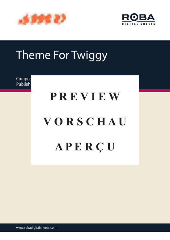 Product gallery: Page 2 of 2 Theme For Twiggy , , (melody part + harmonic accompaniment)