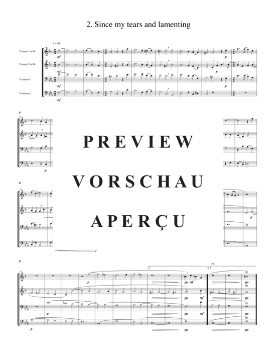 Produktgalerie: Seite 4 von 15 Zwei Madrigale Vol. 4, , (2xTrompete in B/C, Horn in F, Posaune)