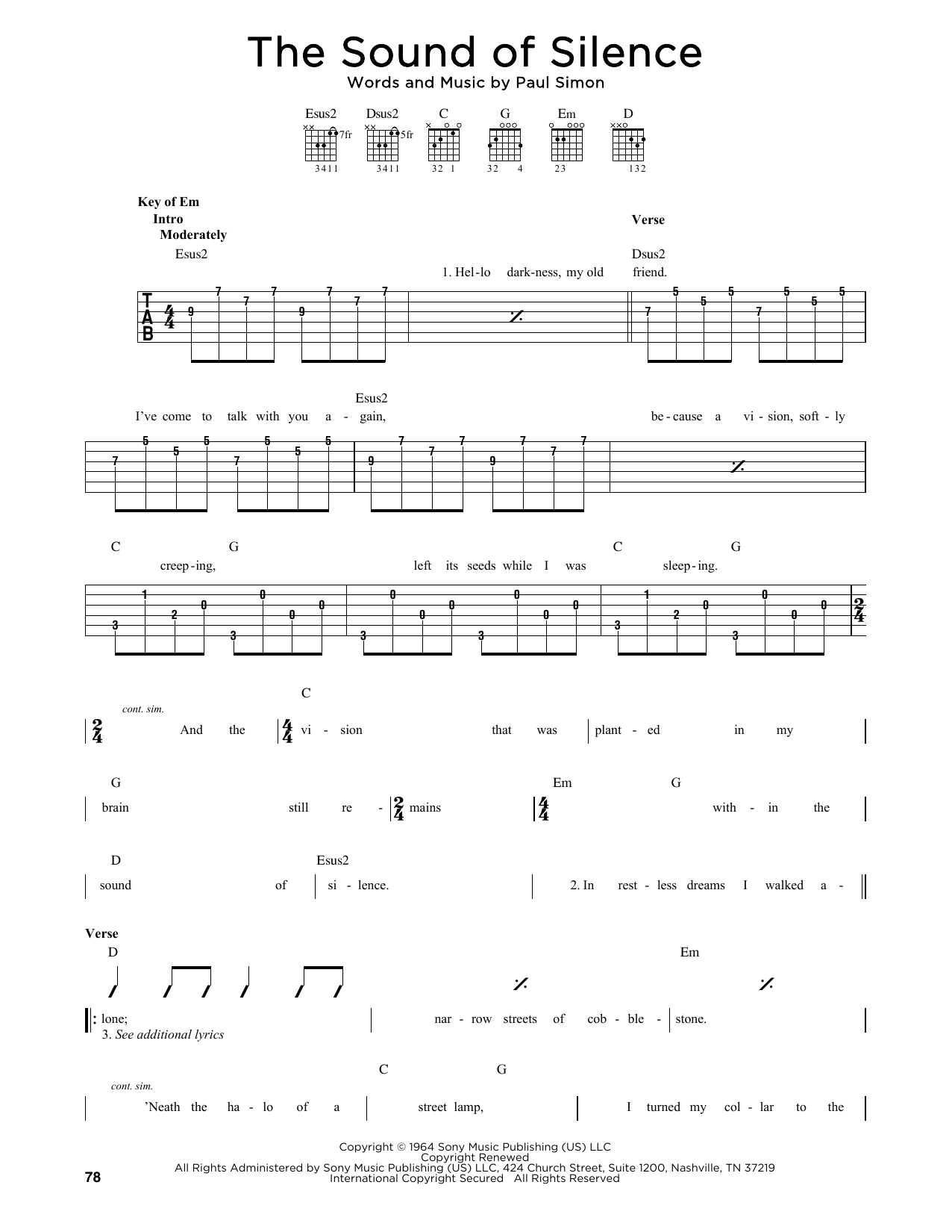 Product picture to:  The Sound Of Silence - Simon & Garfunkel