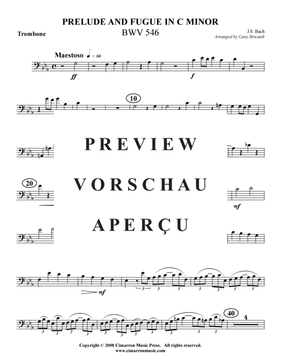 gallery: Prelude und Fuge in C-Moll , , (Blechbläserquintett)