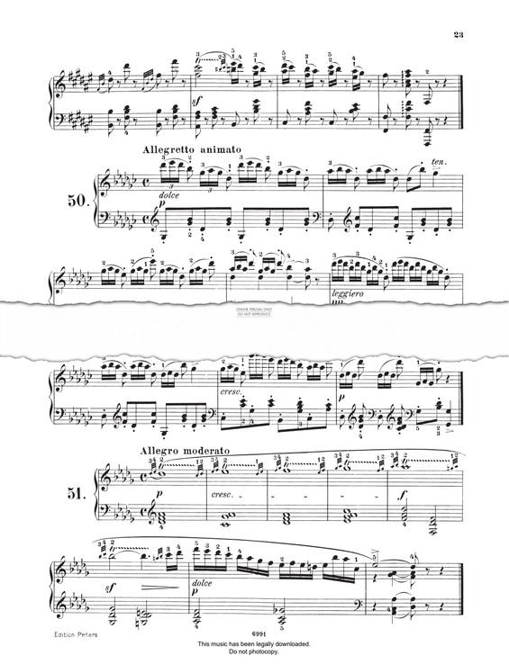 Produktgalerie: Seite 1 von 1 Study (Op. 821, No.51), Carl Czerny, Klavier