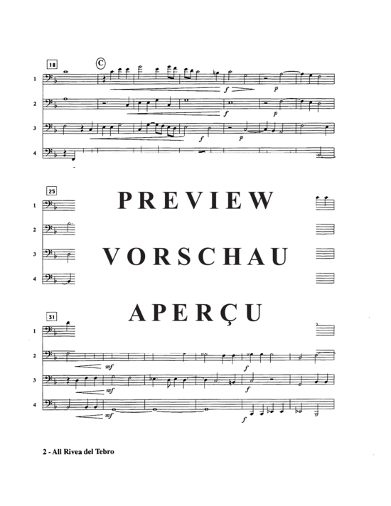 Product gallery: Page 4 of 13 Alla Rivera del Tebro , , (Tuba Quartet TTTT)