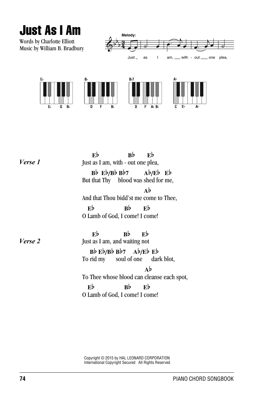 Product picture to:  Just As I Am - Charlotte Elliott