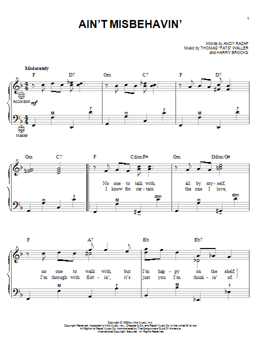 Product gallery: Page 1 of 1 Ain't Misbehavin', Fats Waller