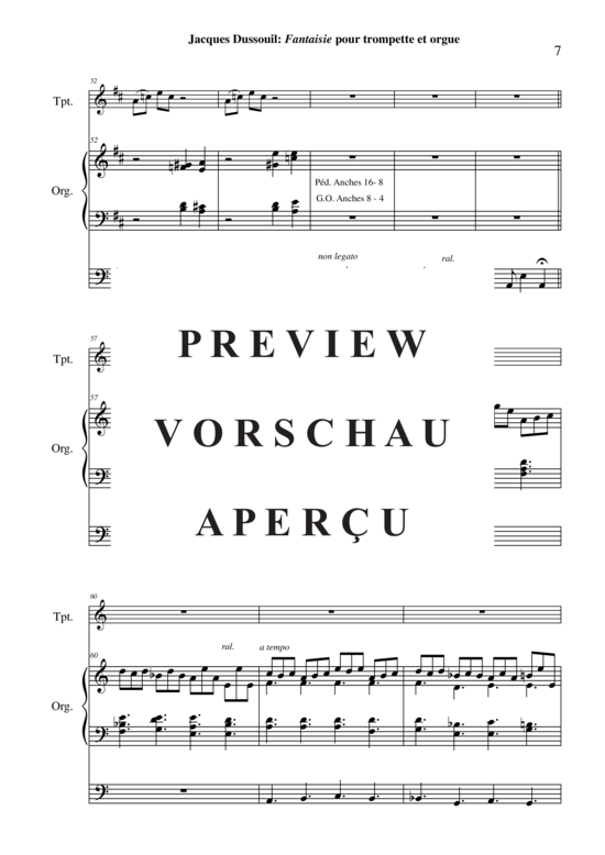 Produktgalerie: Seite 8 von 16 Fantaisie , , (Trompete in B + Orgel)