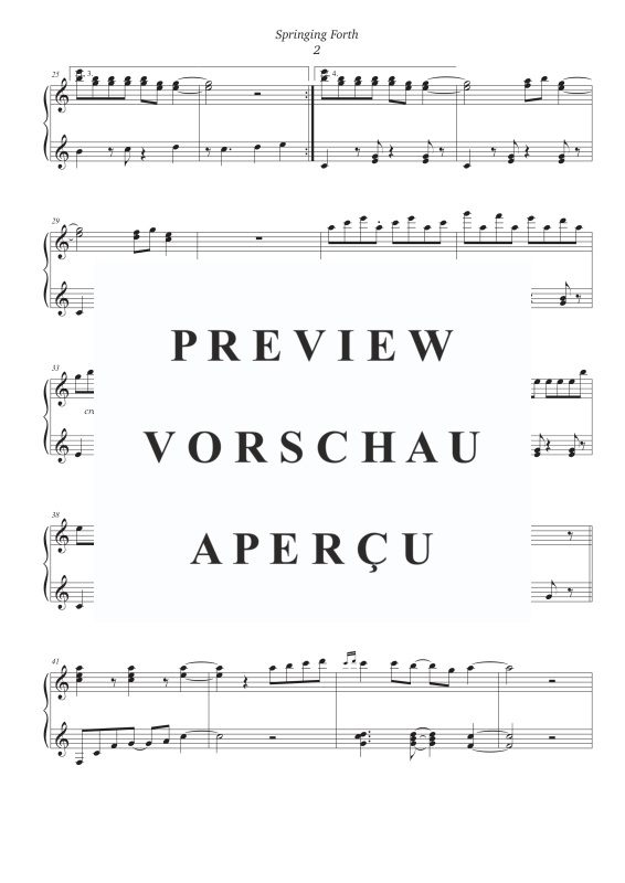 gallery: Springing Forth, Pedersen, Michael, (Klavier Solo)
