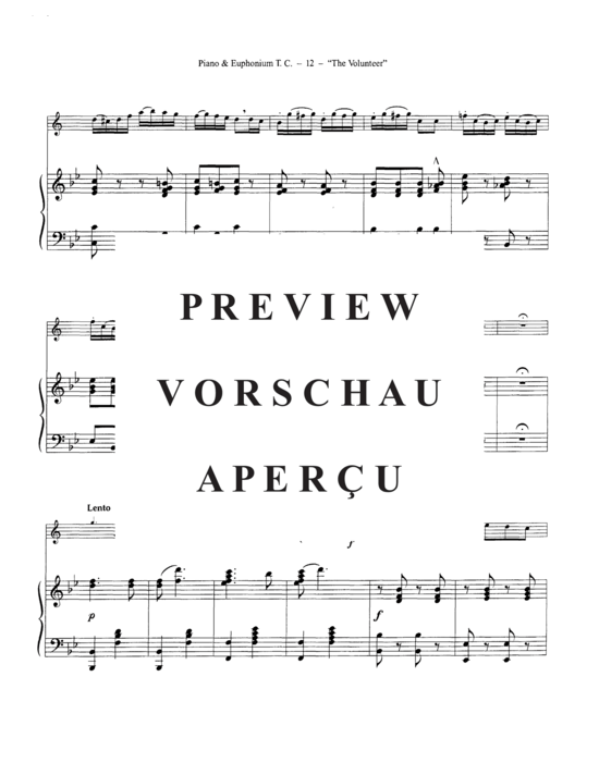 Product gallery: Page 16 of 21 The Volunteer , , (euphonium/cornet in Bb + piano)