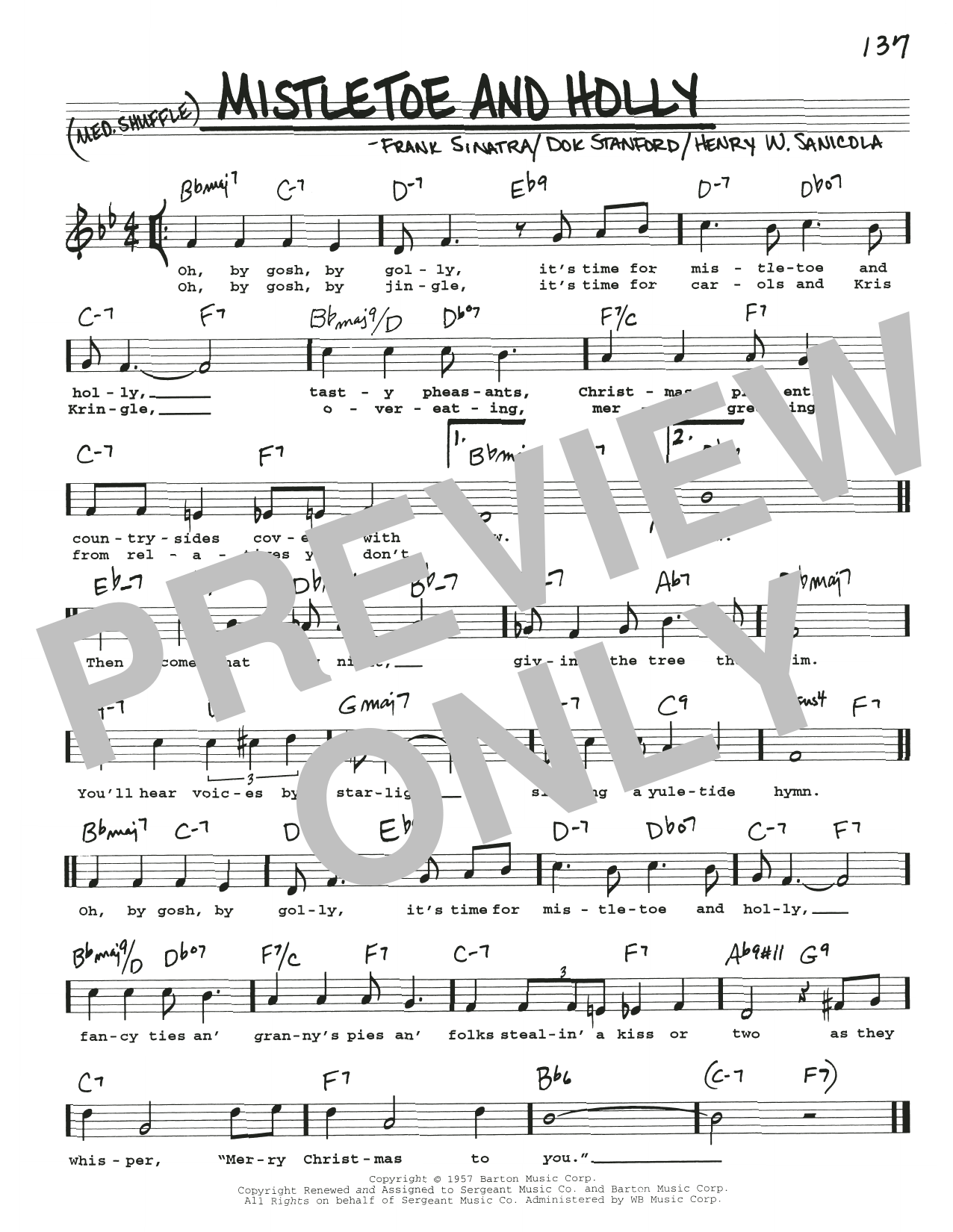 Product picture to:  Mistletoe And Holly - Frank Sinatra