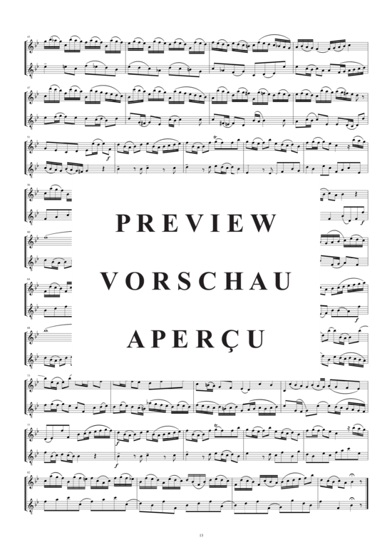 Product gallery: Page 3 of 3 Arie aus der Kantate Nr. 1  für zwei Flöten, , 