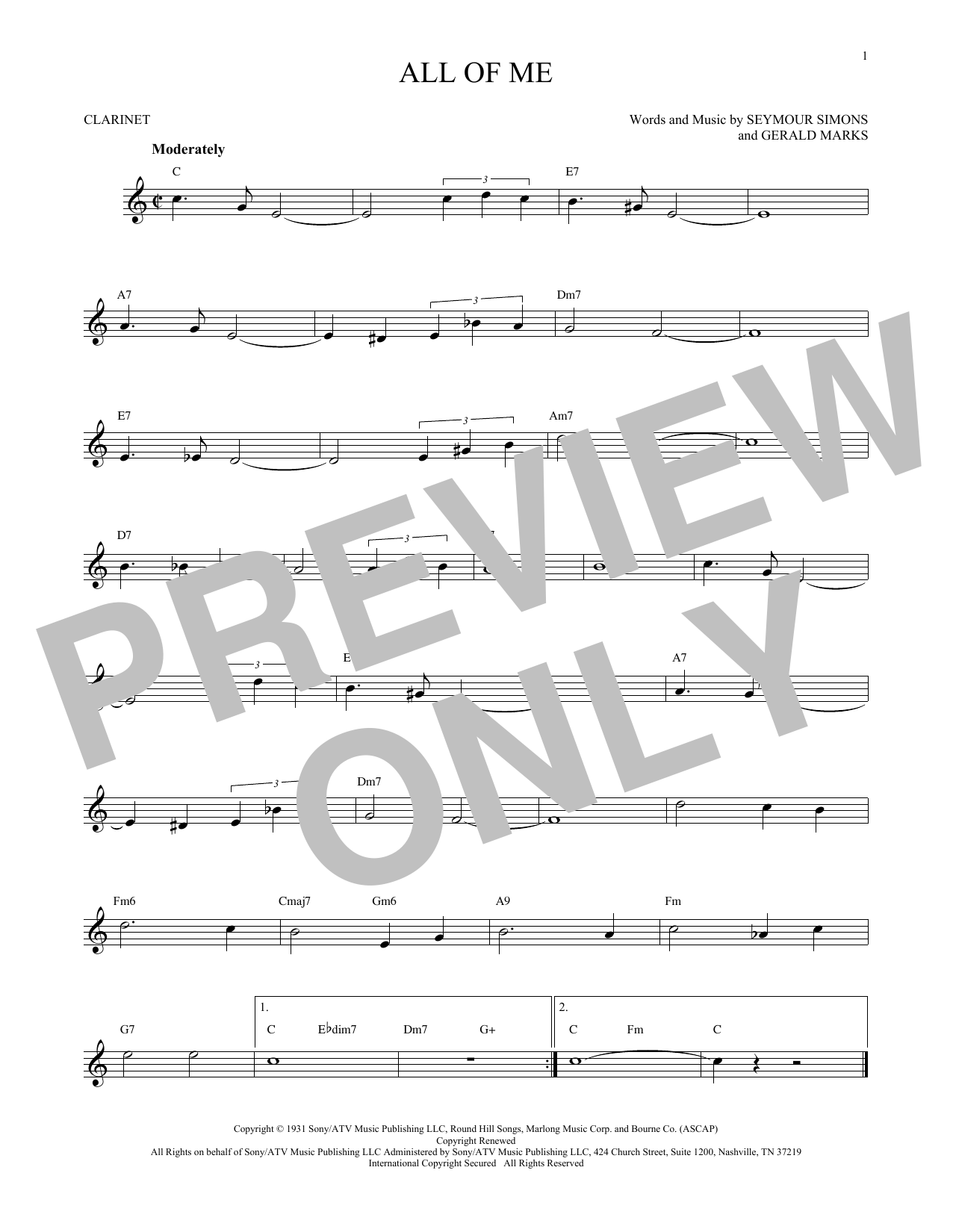 Product gallery: Page 1 of 1 All Of Me, Gerald Marks