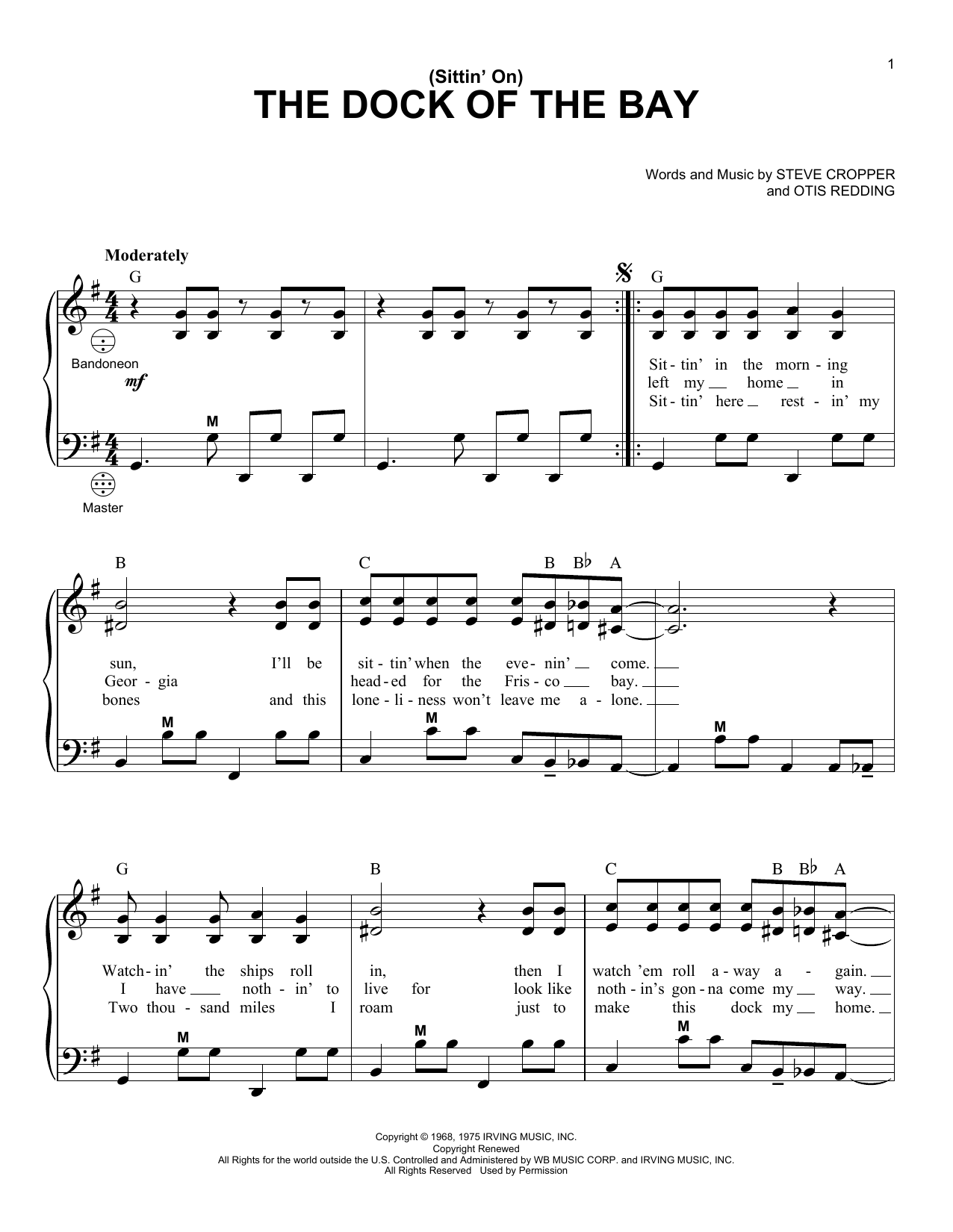 Product gallery: Page 1 of 1 (Sittin' On) The Dock Of The Bay, Otis Redding